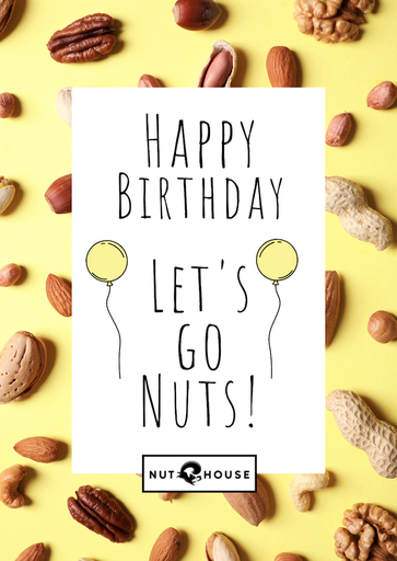 Card - Happy Birthday, Let's Go Nuts!